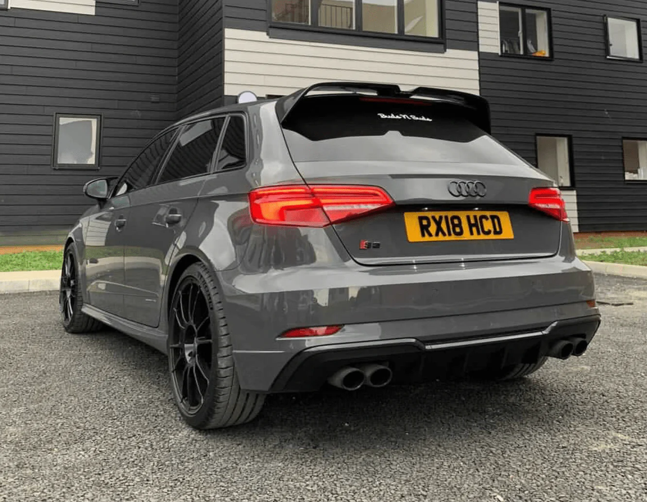 AUDI A3 S-LINE & S3 HATCHBACK 8V CARBON FIBRE SPOILER - O STYLE - Image 3