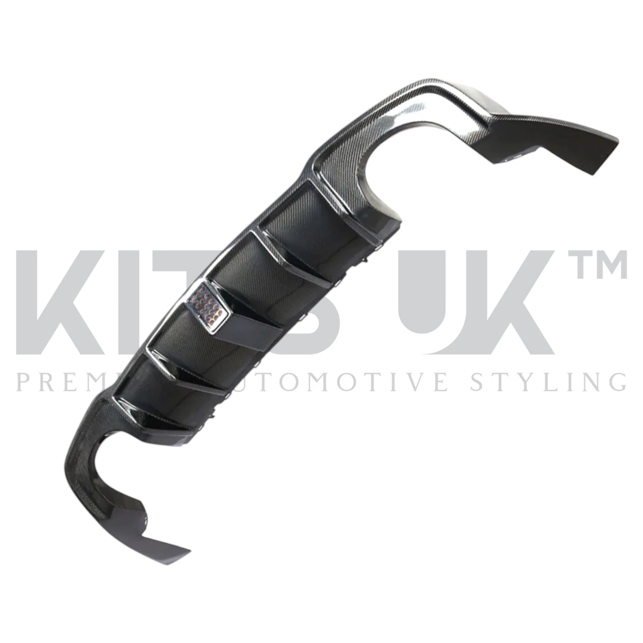 AUDI RS3 8V SALOON REAR CARBON DIFFUSER WITH DTM LIGHT
