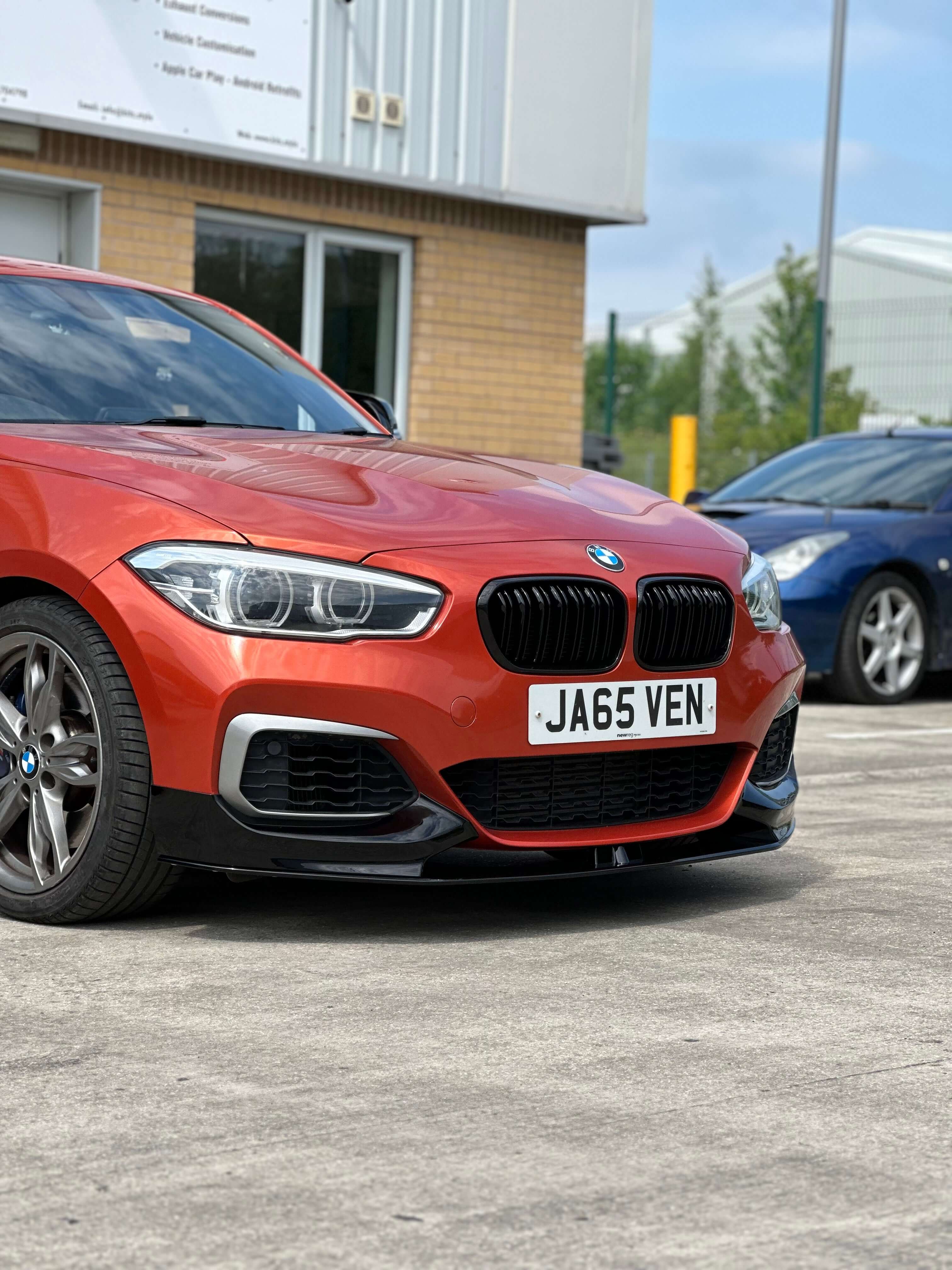BMW F20 F21 Front Splitter – Gloss Black Front Lip Upgrade - Image 2