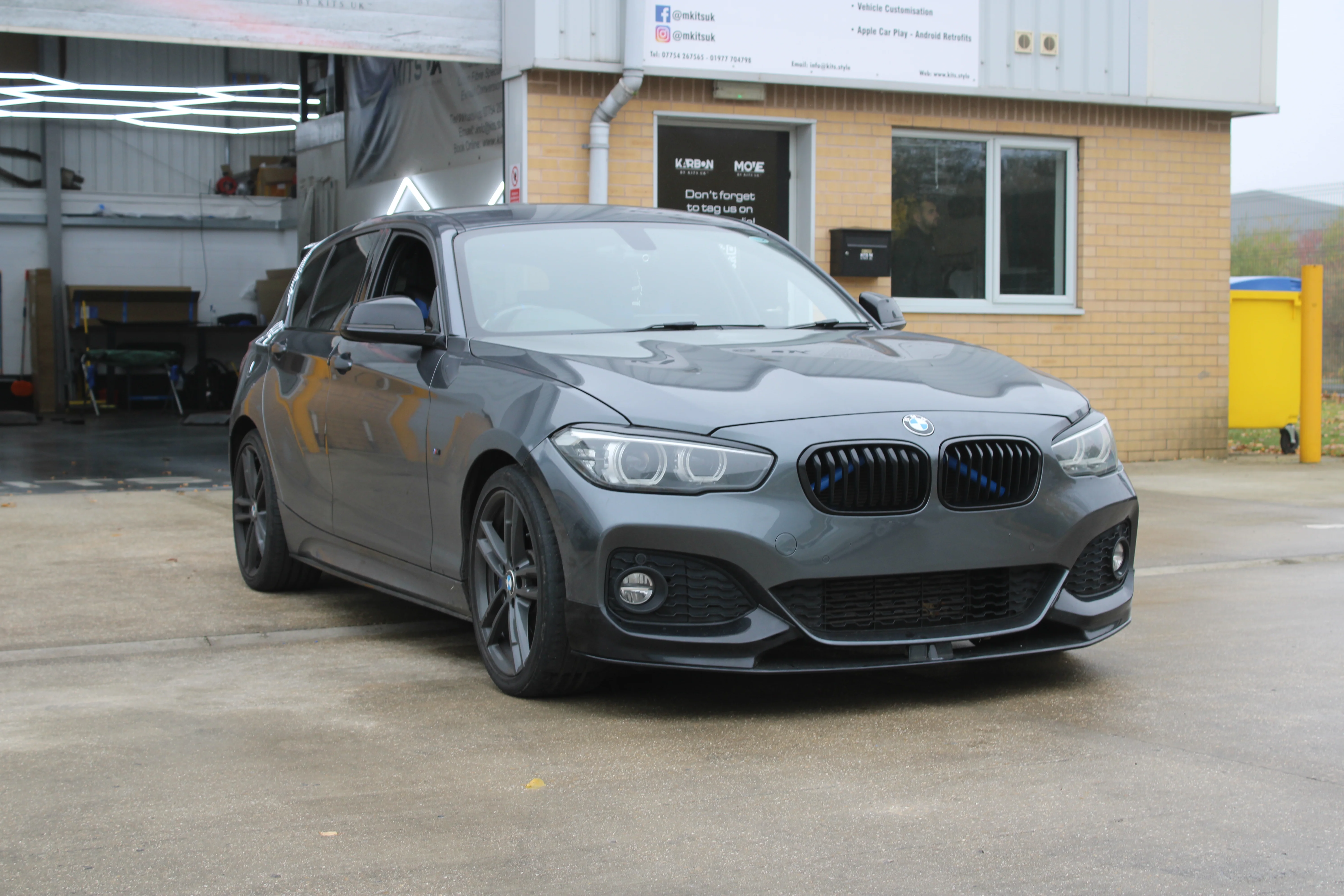 BMW F20 F21 Front Splitter – Gloss Black Front Lip Upgrade - Image 3