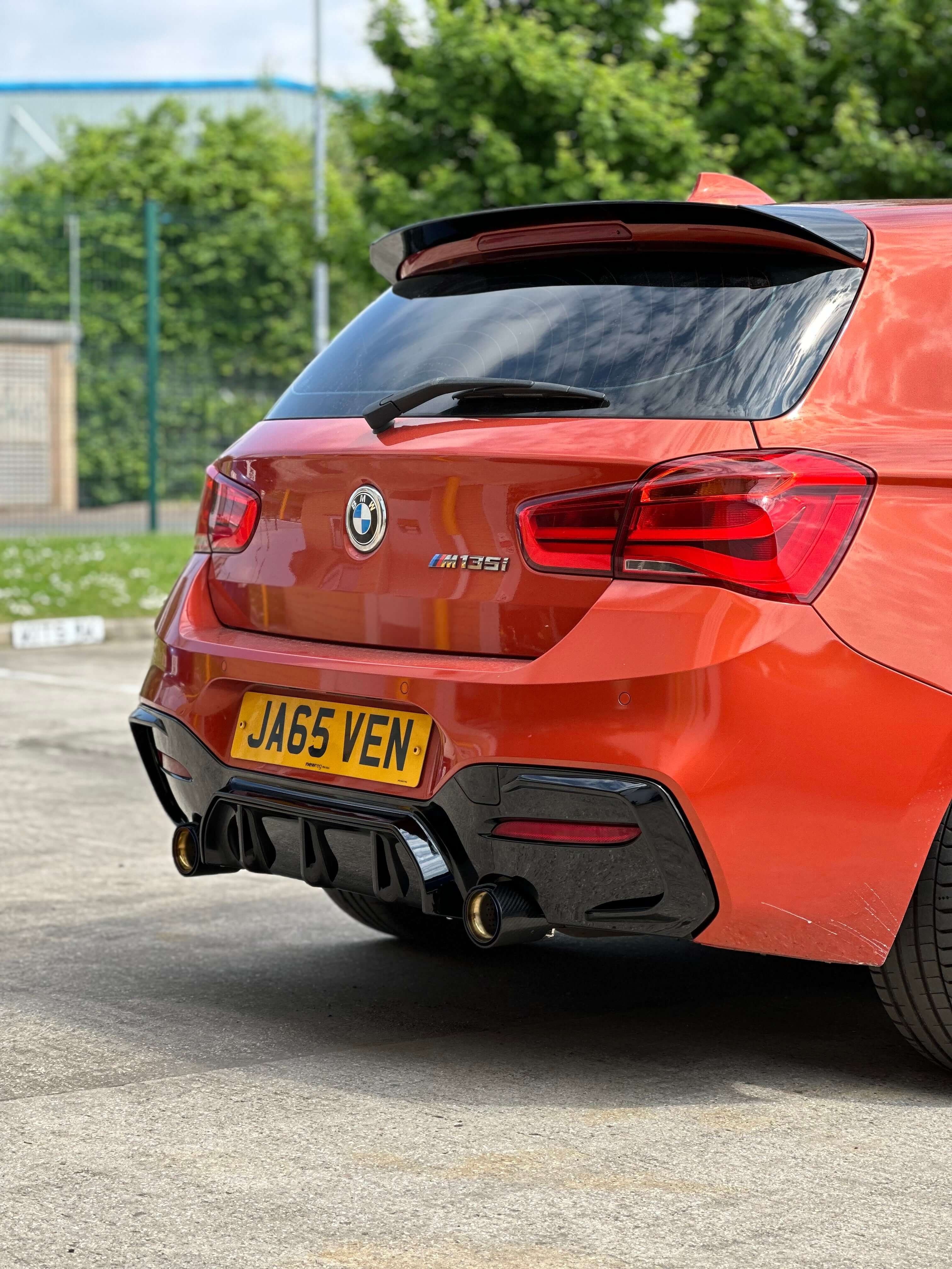 BMW F20 F21 Roof Spoiler – Gloss Black Rear Wing Upgrade - Image 2