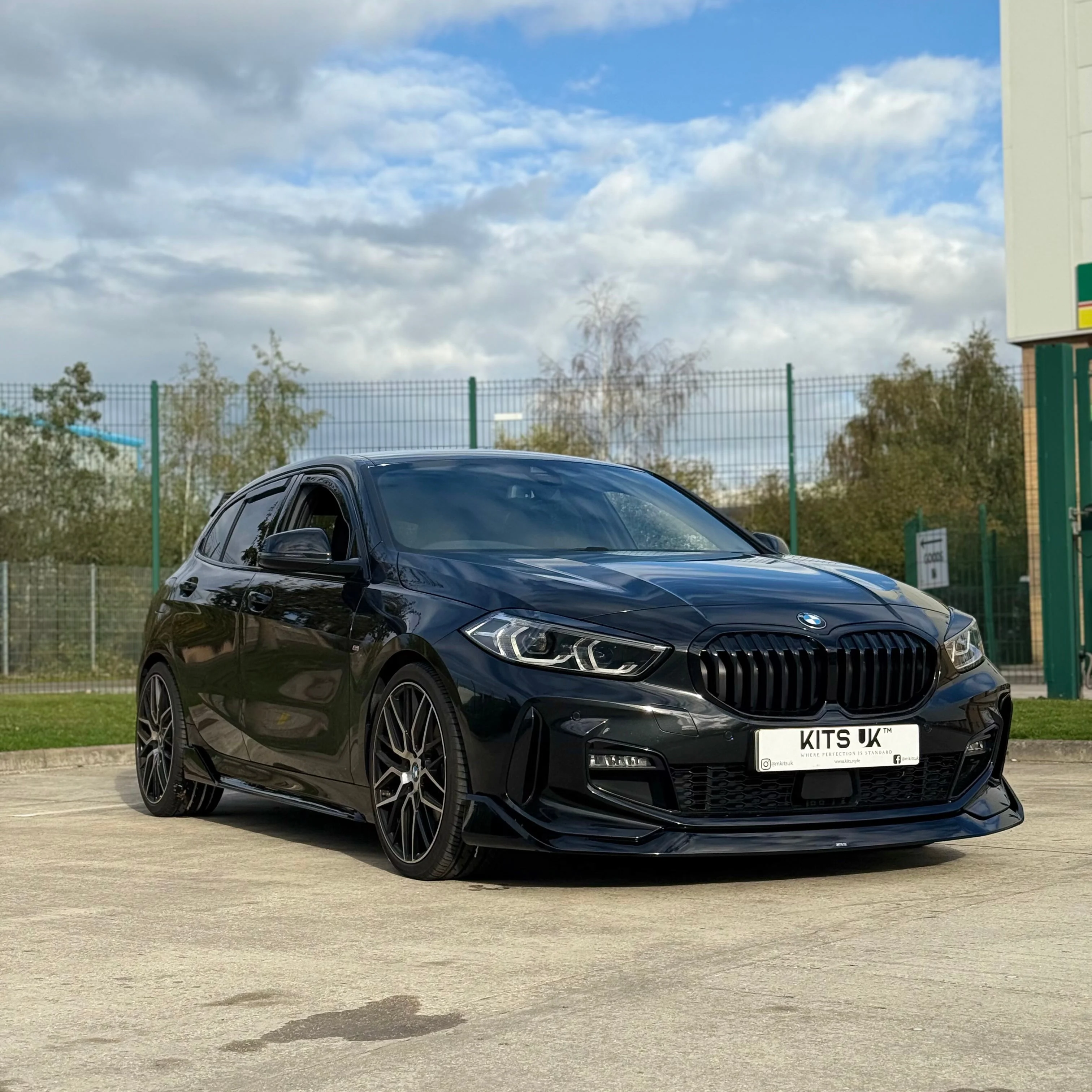 BMW 1 Series F40 Front Splitter | Gloss Black - Image 3