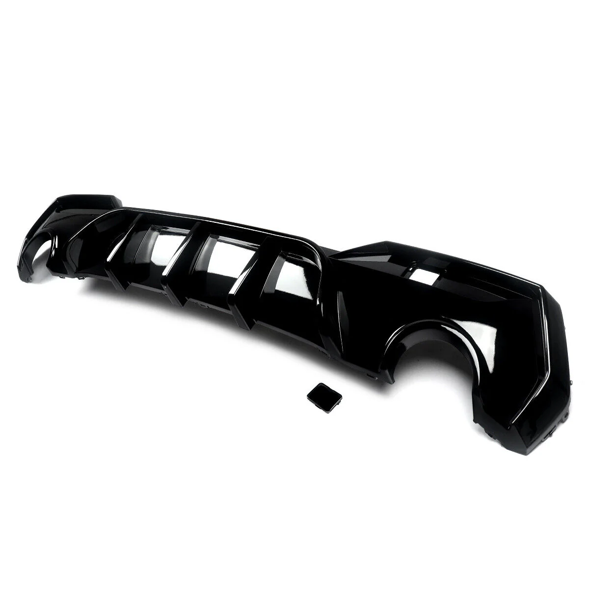 BMW 4 Series G22, G23 Round M Sport/M440I Diffuser Pre-LCI GLOSS BLACK) - Image 5