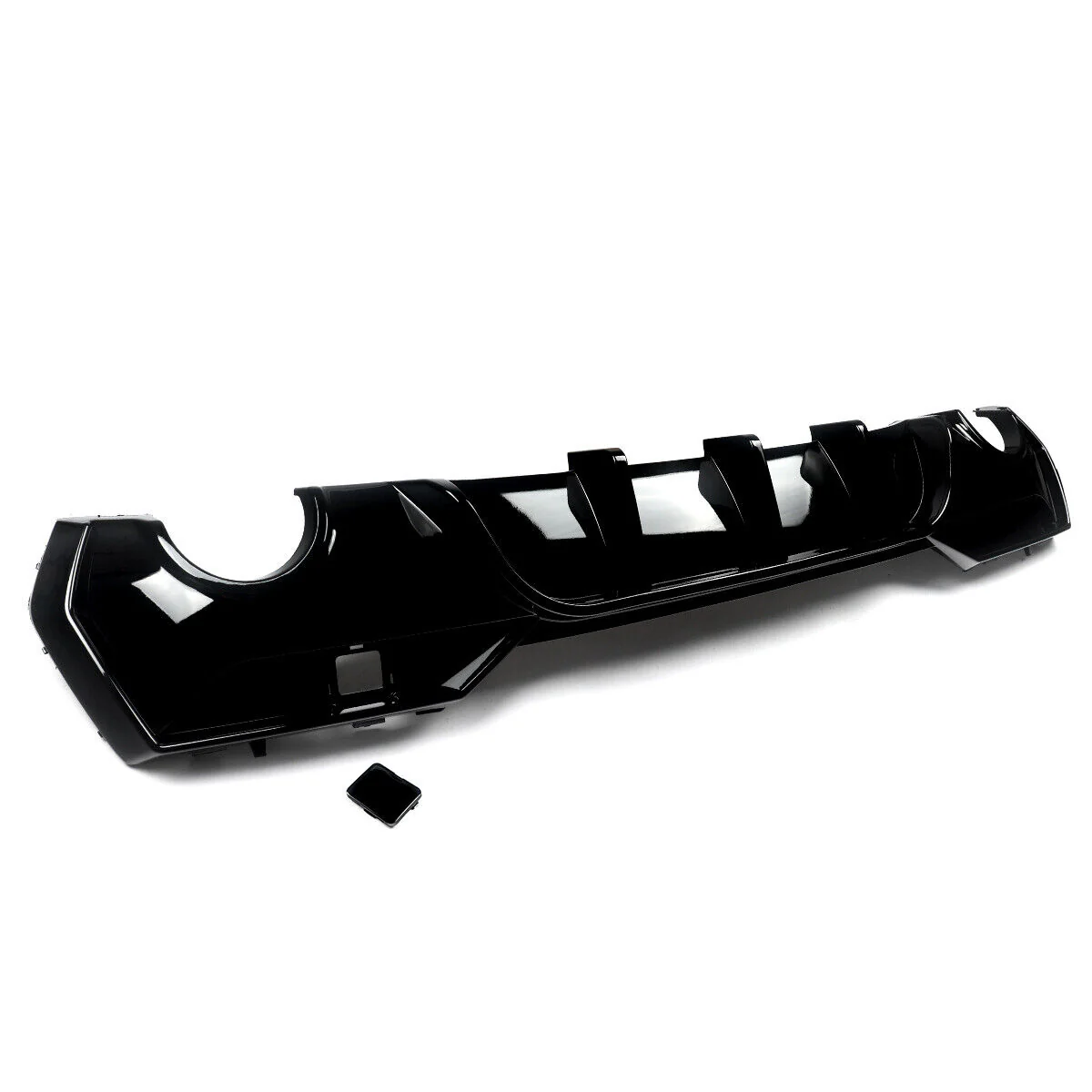 BMW 4 Series G22, G23 Round M Sport/M440I Diffuser Pre-LCI GLOSS BLACK) - Image 8