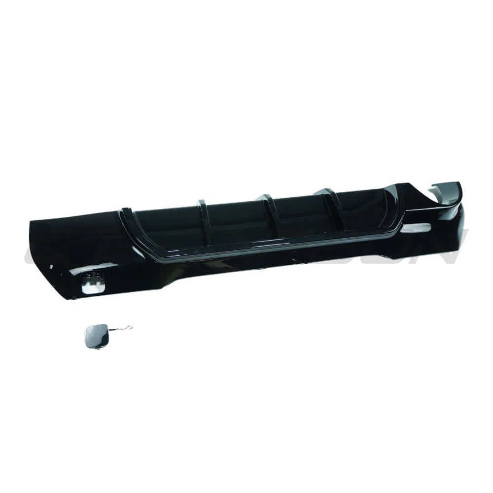 BMW F40 1 Series gloss black diffuser - Single Exit - Image 3