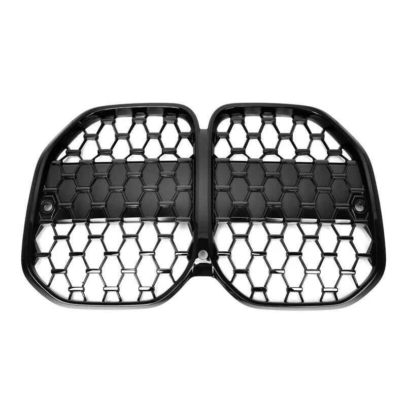 BMW G22, G23, 4 Series Grille Diamond Style 2020+ Gloss Black - Image 4