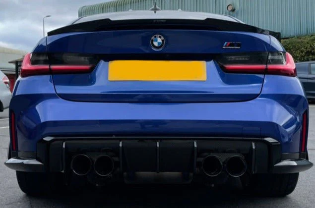 BMW G80 M3/G20 Saloon - Carbon Fibre V Style Boot Spoiler - Image 3
