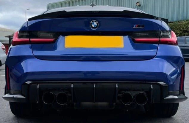 BMW G82 M4/G22 Coupé - Carbon Fibre V Style Boot Spoiler - Image 3