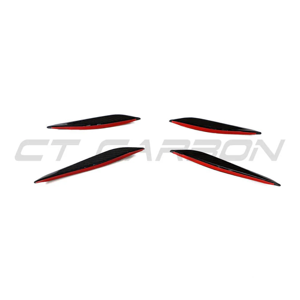 BMW G87 M2 CARBON FIBRE FRONT BUMPER CANARDS - Image 11