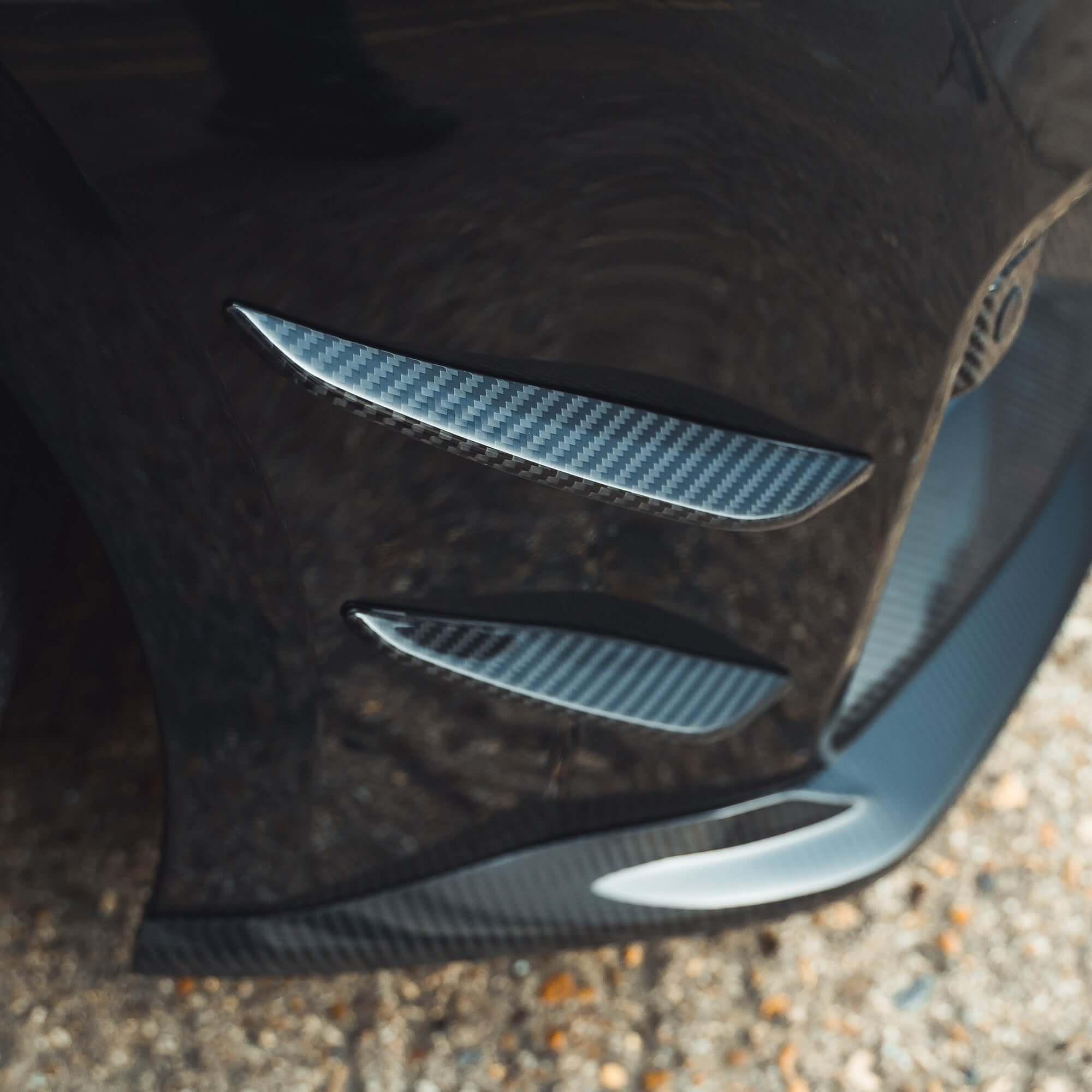 BMW G87 M2 CARBON FIBRE FRONT BUMPER CANARDS - Image 6