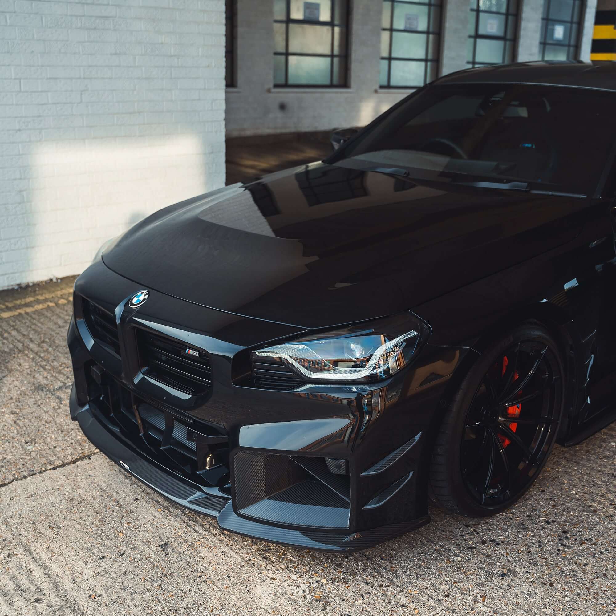 BMW G87 M2 CARBON FIBRE FRONT BUMPER CANARDS - Image 8