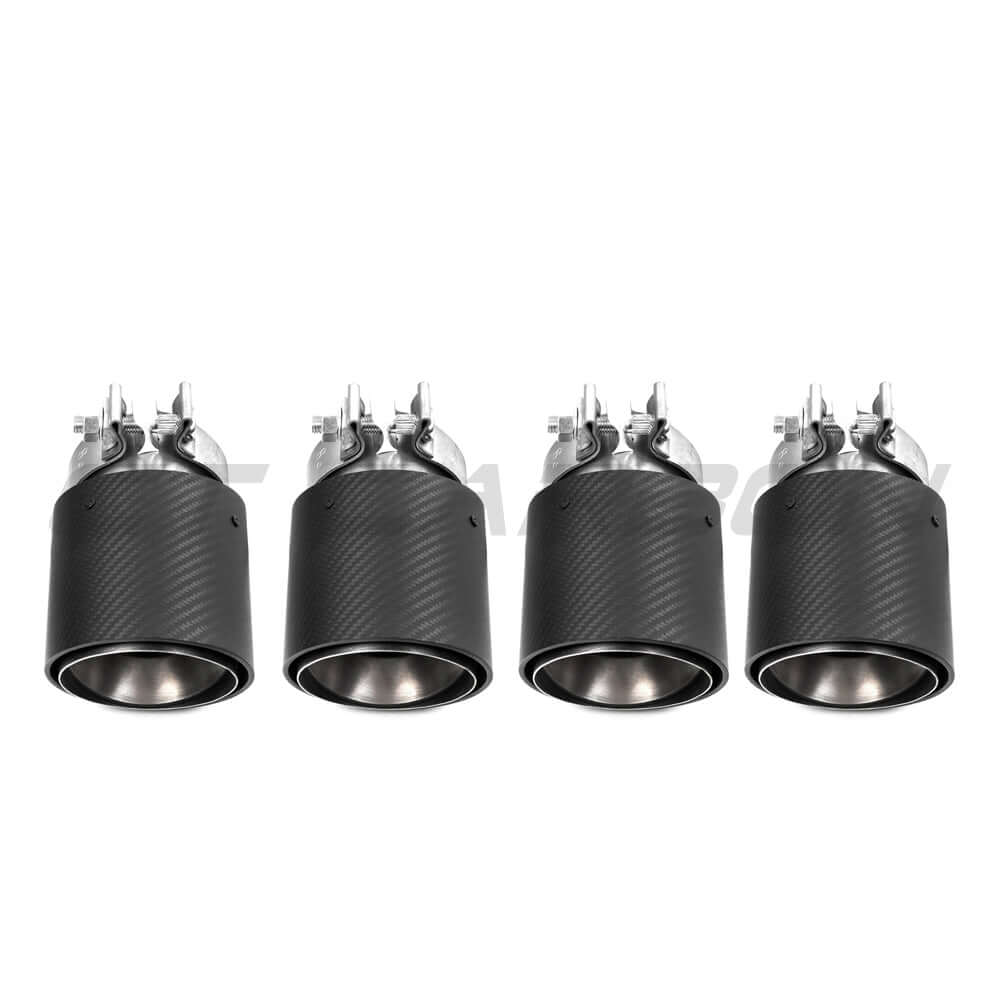 BMW G90 G99 M5 Carbon Fibre Exhaust Tips Matte Finish - Image 3