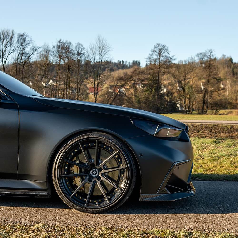 BMW G90 G99 M5 Carbon Fibre Front Splitter – CT Design - Image 3