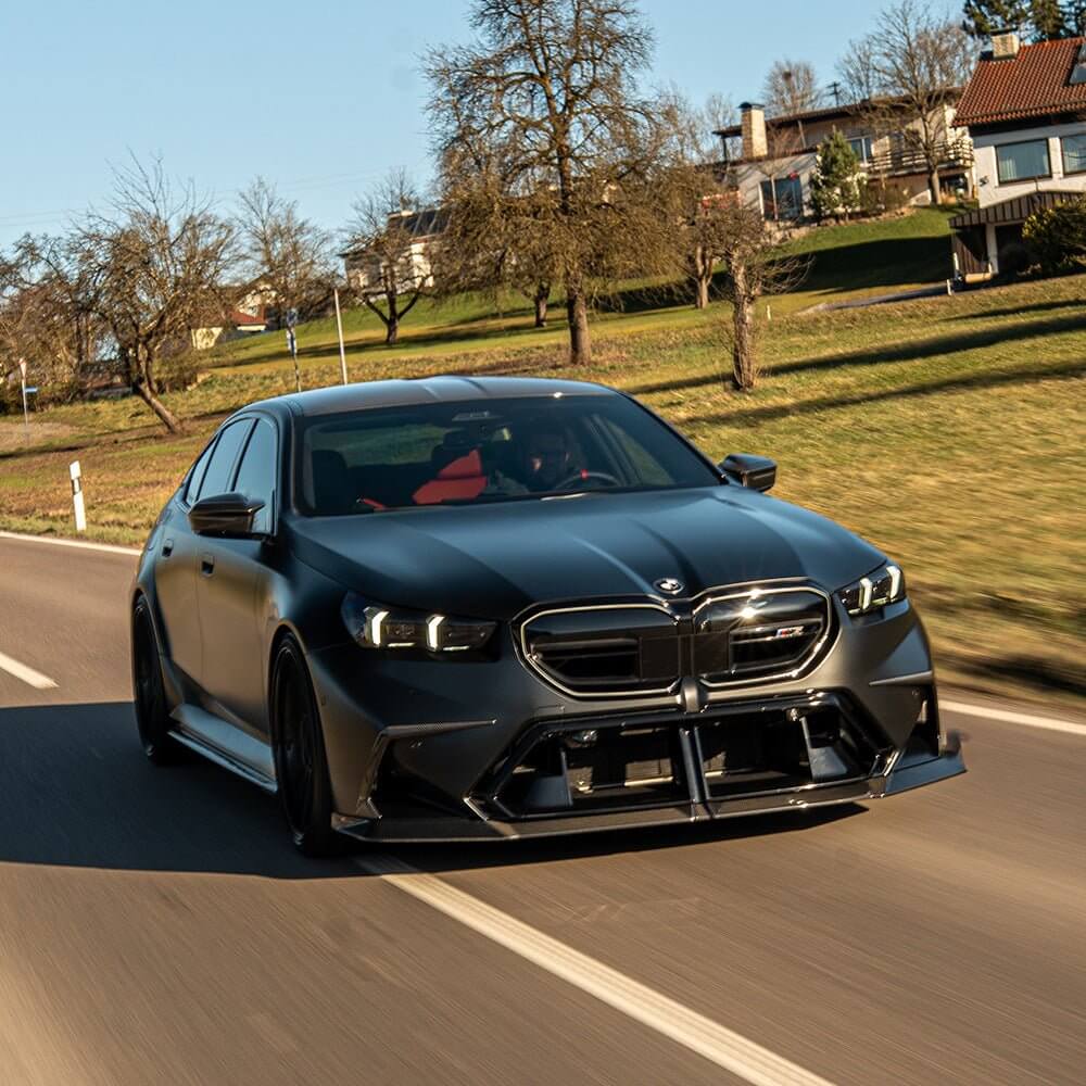 BMW G90 G99 M5 Carbon Fibre Front Splitter – CT Design - Image 5