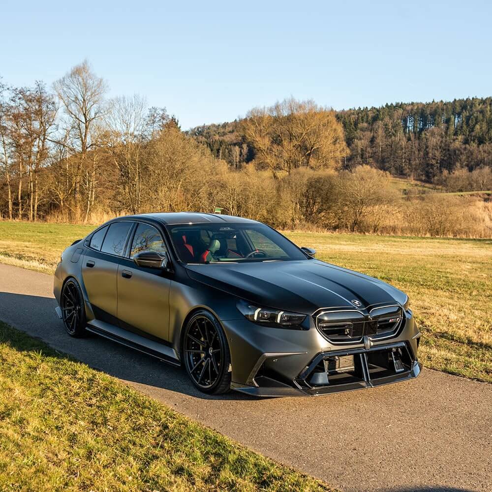 BMW G90 G99 M5 Carbon Fibre Front Splitter – CT Design - Image 6
