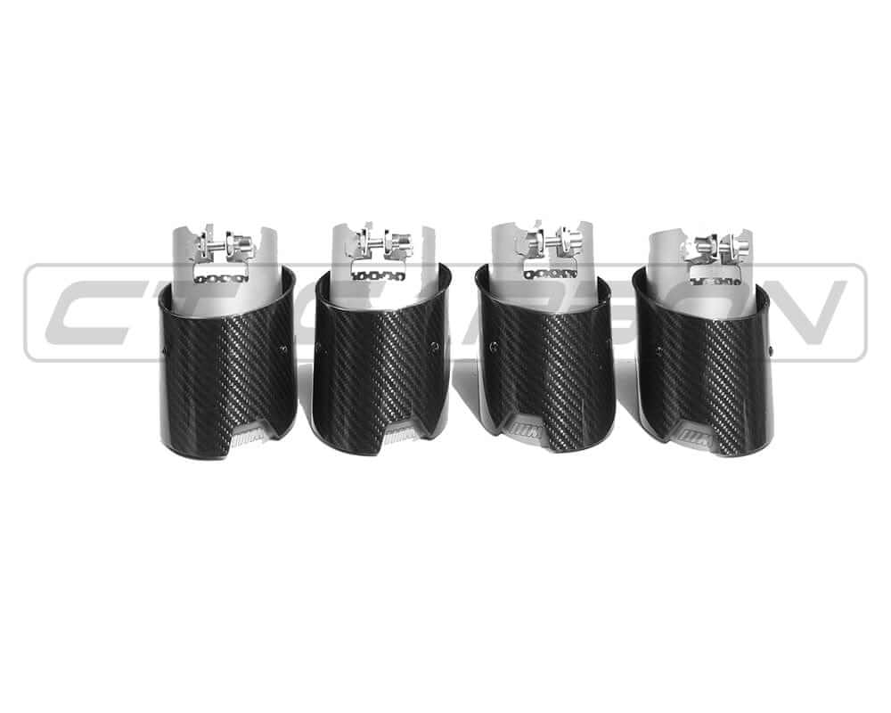 BMW M2, M3, M4 G87/G80/G81/G82/G83 CARBON EXHAUST TIPS - STAINLESS (SET OF 4) - Image 6