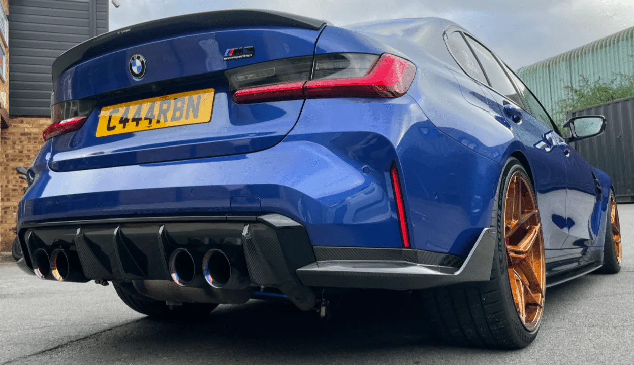 BMW G82/G83 M4 - Carbon Fibre Rear Bumper Corners MP Style - Image 4