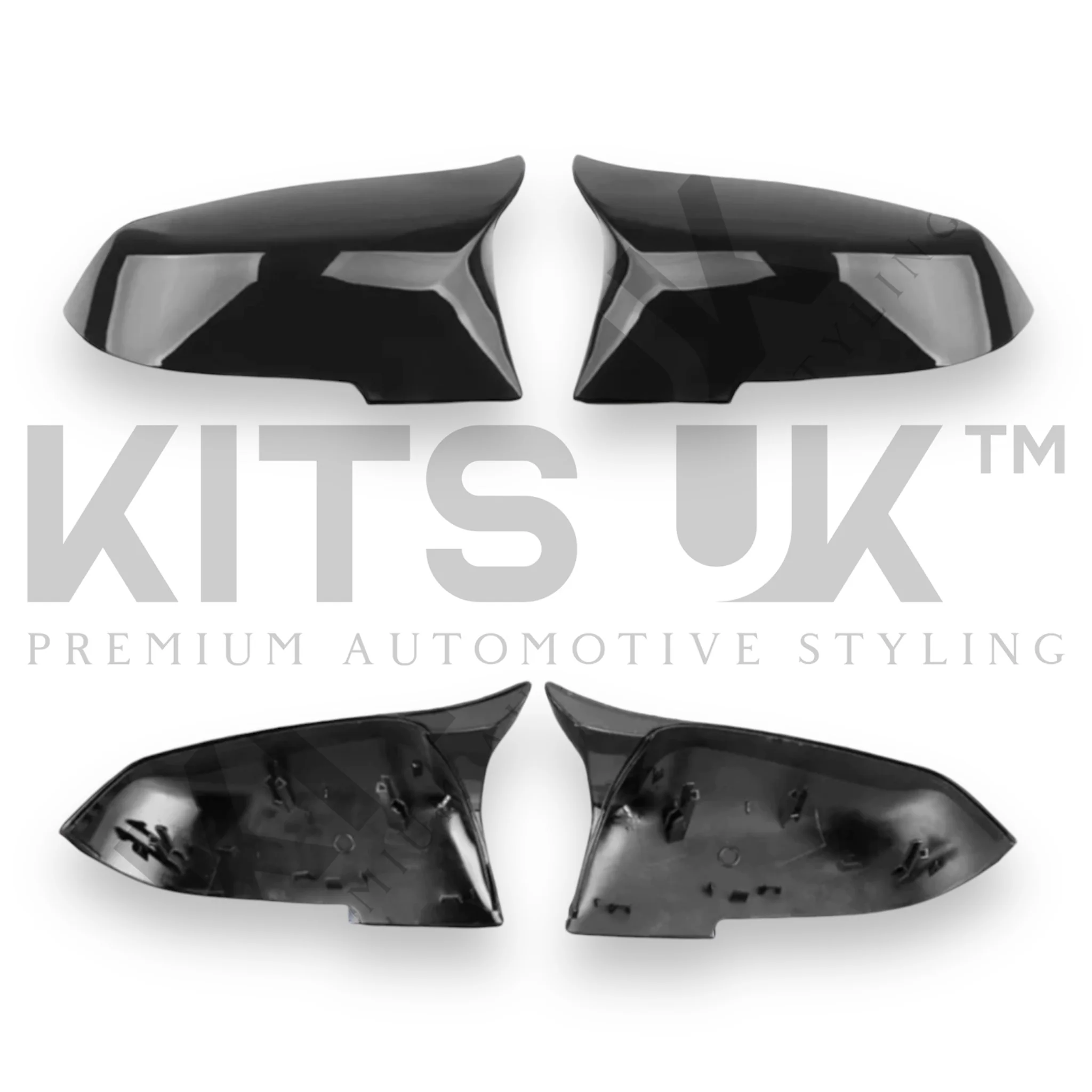 BMW F Series M Style Mirror Caps | Gloss Black Mirror Covers - Image 3