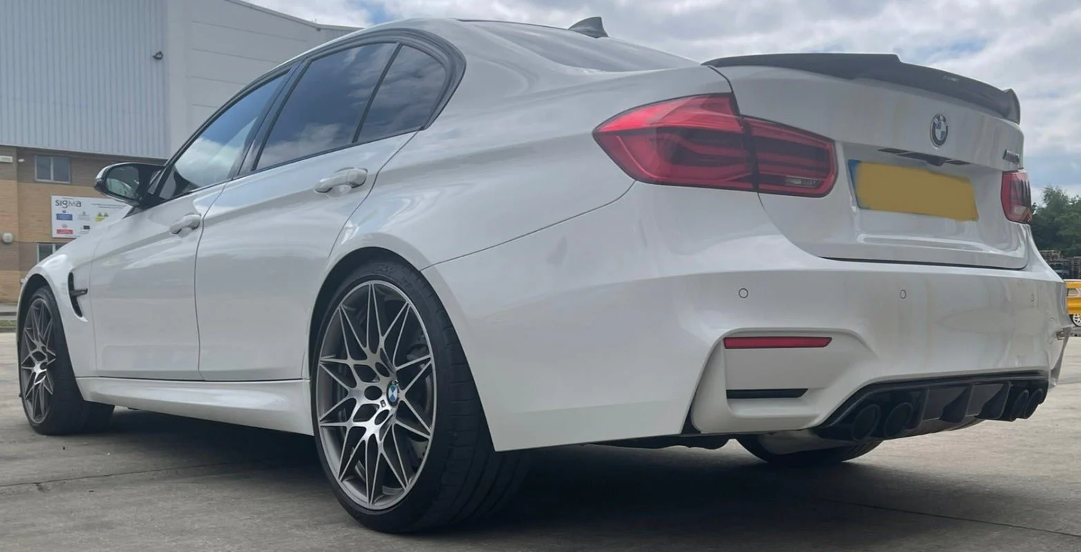 BMW F80 F30 Carbon Fibre V Style Spoiler | M3 Style Rear Wing - Image 4