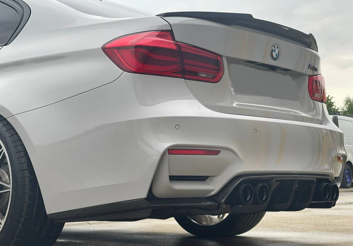 BMW M3/M4 (F80/F82/F83) Carbon Fibre V Style Diffuser - Image 6