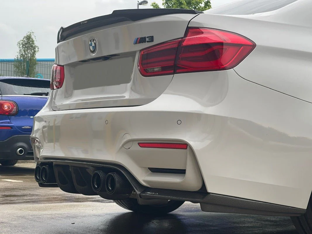 BMW M3/M4 (F80/F82/F83) Carbon Fibre V Style Diffuser - Image 7