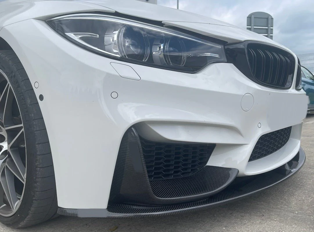 BMW M3/M4 (F80/F82/F83) MP Style Carbon Fibre Splitter (3pcs) - Image 3