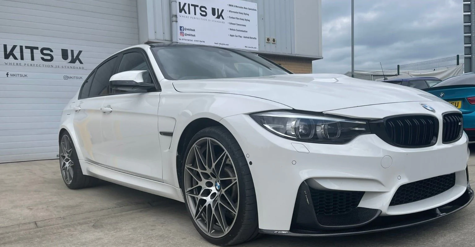 BMW M3/M4 (F80/F82/F83) MP Style Carbon Fibre Splitter (3pcs) - Image 4