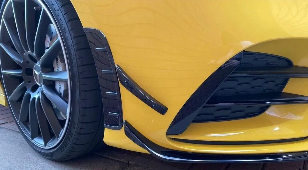 Mercedes AMG Line A35 Front Bumper Side Vent Trims - Image 3
