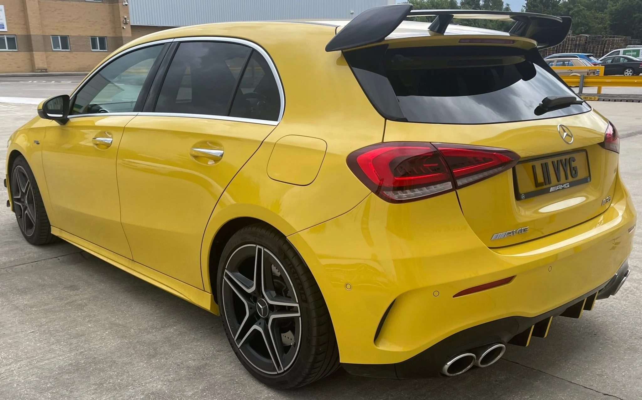 Mercedes W177 AMG Style Roof Spoiler - Image 8