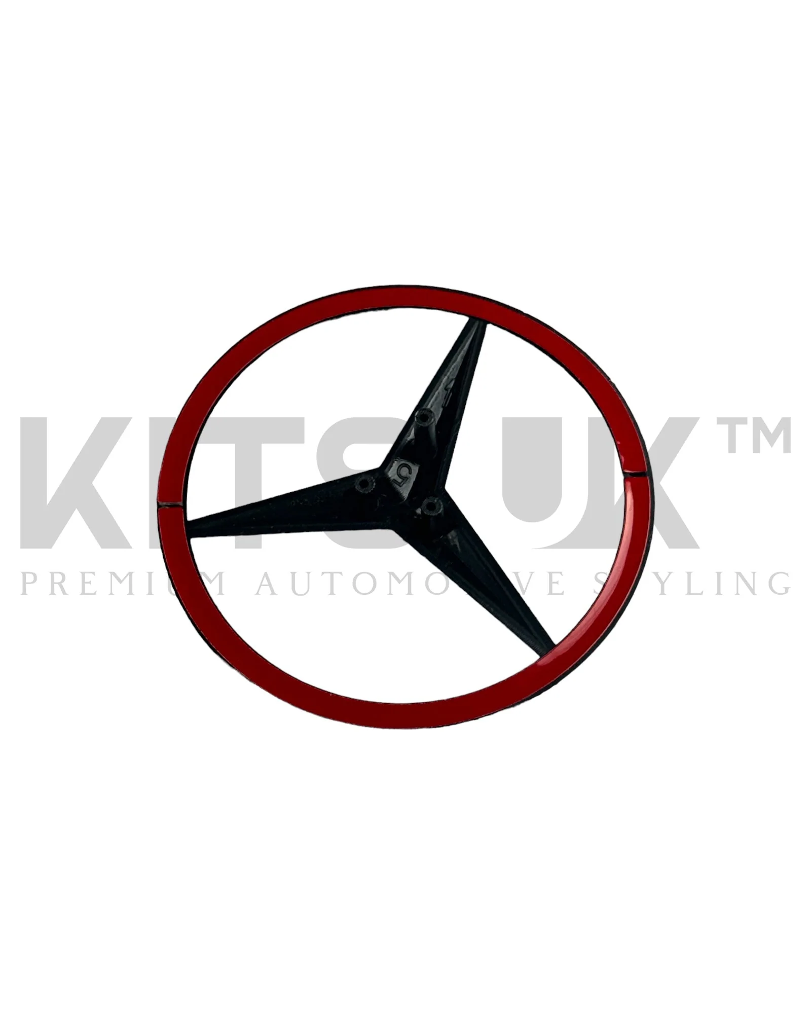 Mercedes C63 C43 Gloss Black Tailgate Star Badge - Image 3