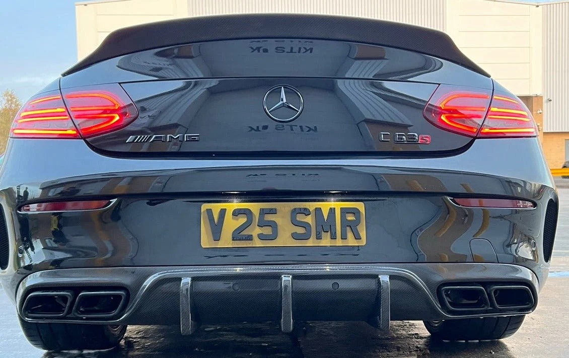 Mercedes C63/C63S W205 2DR Coupé Carbon Fibre Spoiler - DUCKTAIL PS STYLE - Image 4
