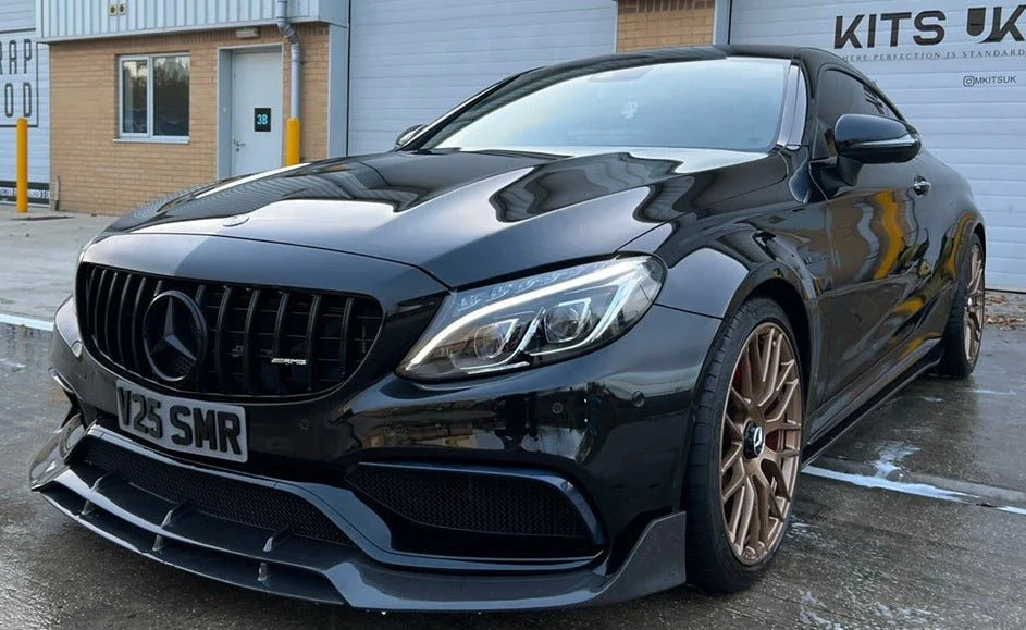 Mercedes W205 C63 Coupe Carbon Fibre Splitter– B Style - Image 3