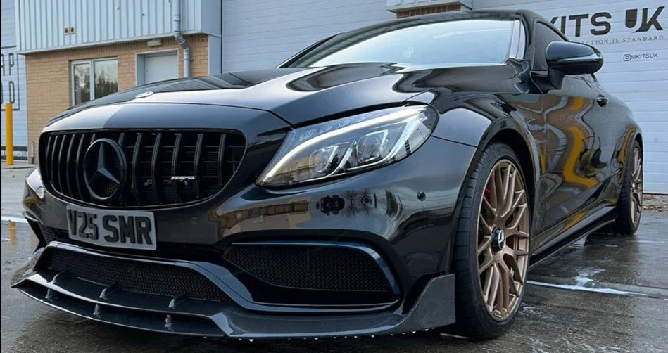 Mercedes W205 C63 Coupe Carbon Fibre Splitter– B Style - Image 4