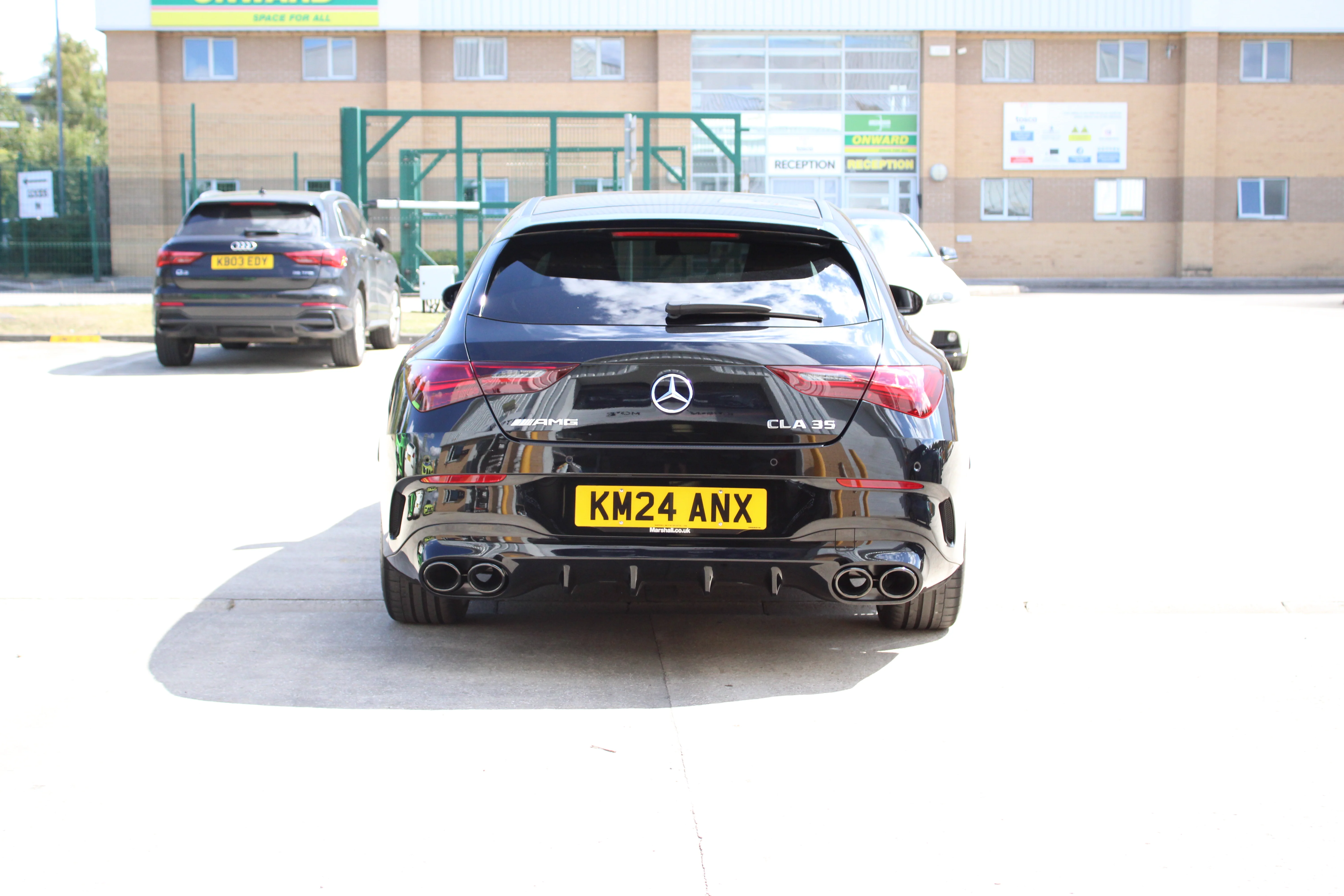Mercedes CLA W118 C118 Rear Diffuser with Quad Tips | Gloss Black - Image 3