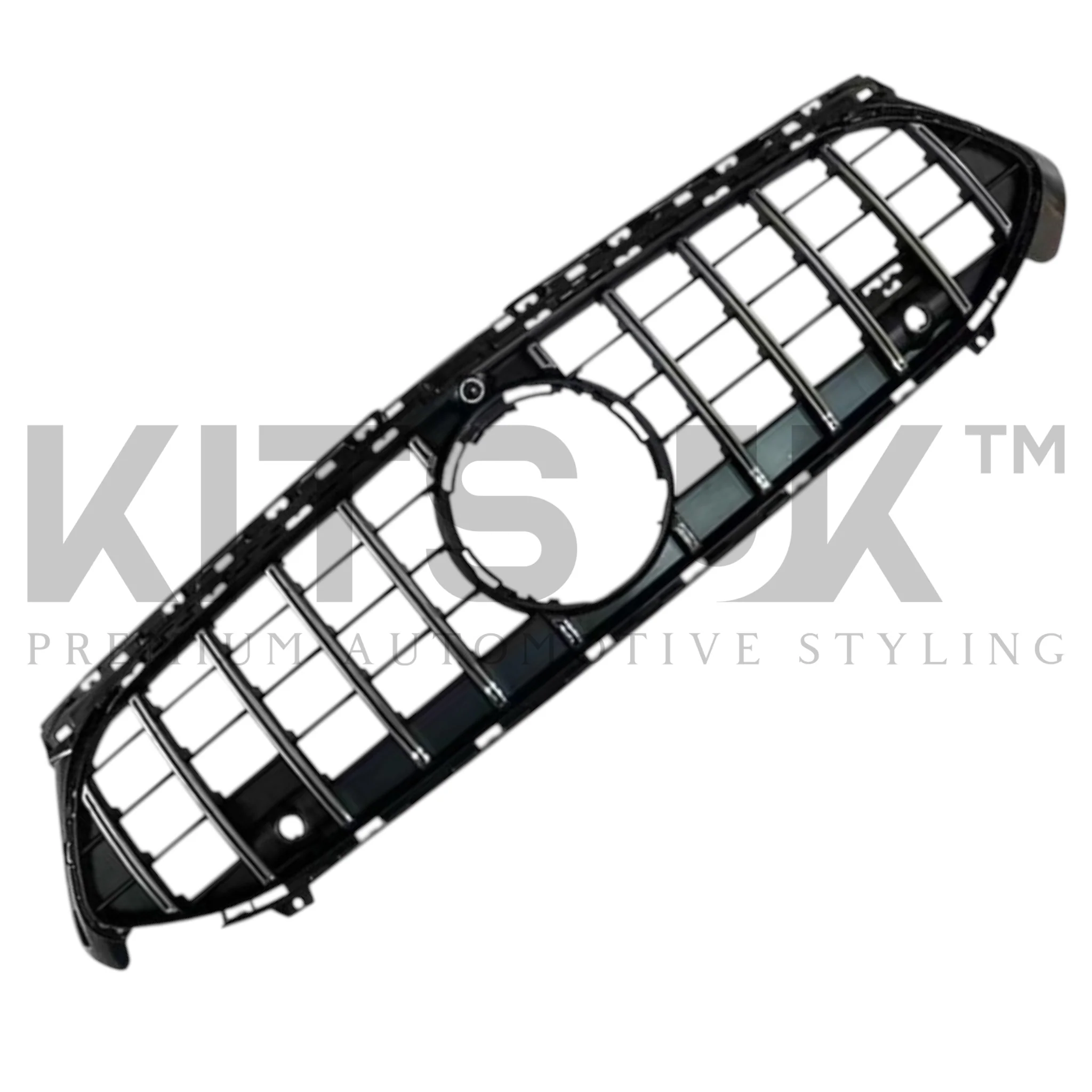 Mercedes W177A35 LCI Panamericana Grille Gloss Black & Chrome - Image 3