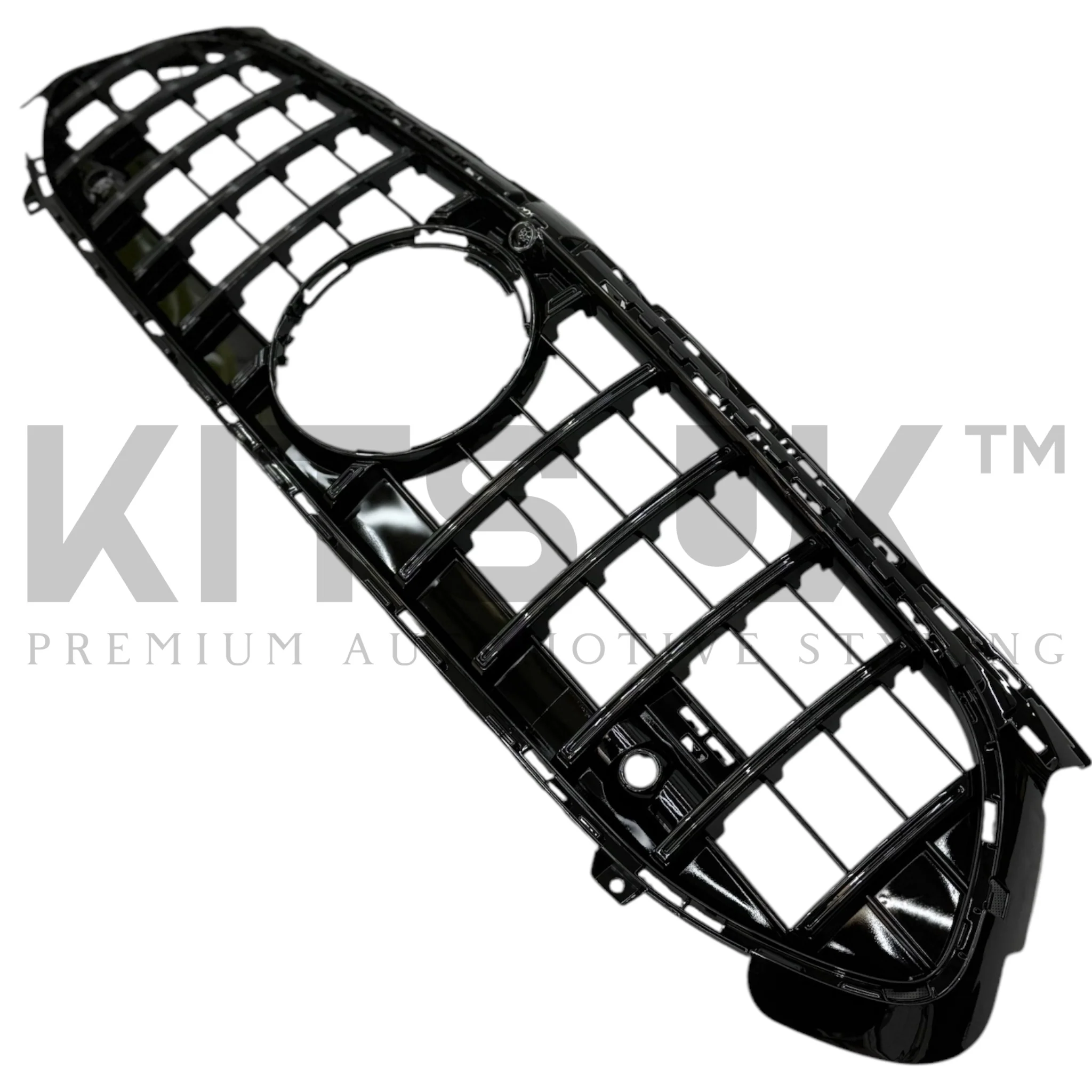 Mercedes W177A35 LCI Panamericana Grille Gloss Black & Chrome - Image 6