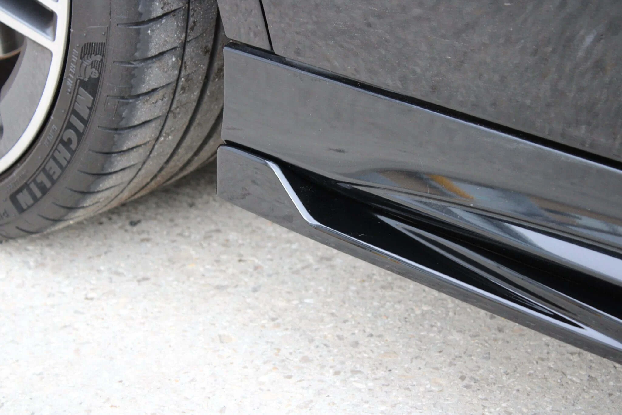 Mercedes W177 A35 A45 Side Skirt Extensions – Gloss Black - Image 6