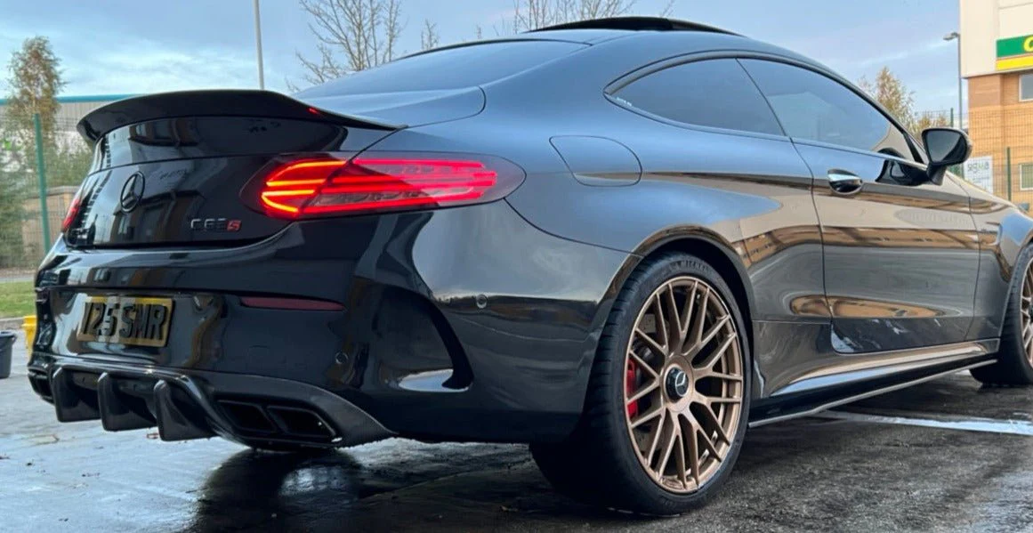 Mercedes W205 C63s/C63 Coupé 2DR Carbon Fibre Diffuser - OEM+ CT STYLE - Image 4
