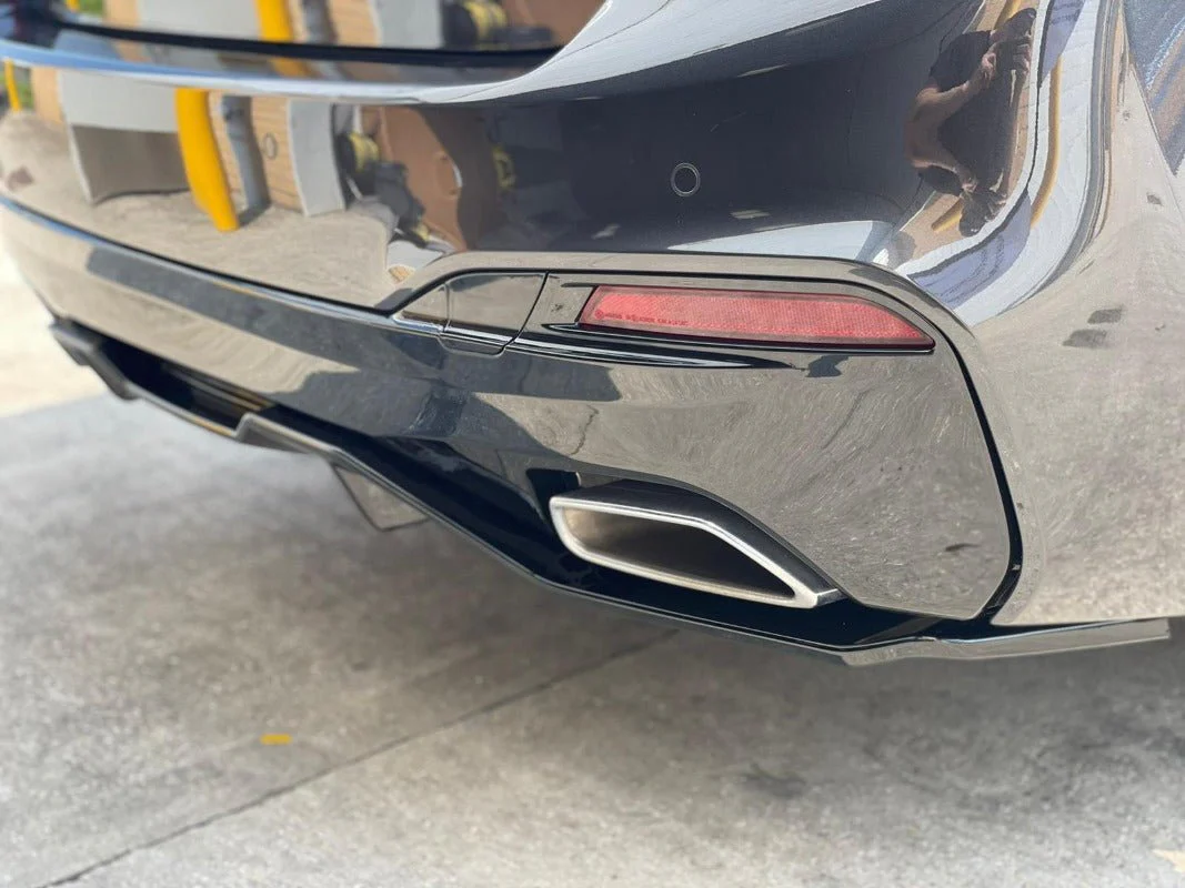 BMW G30 Gloss Black Rear Diffuser - Image 5