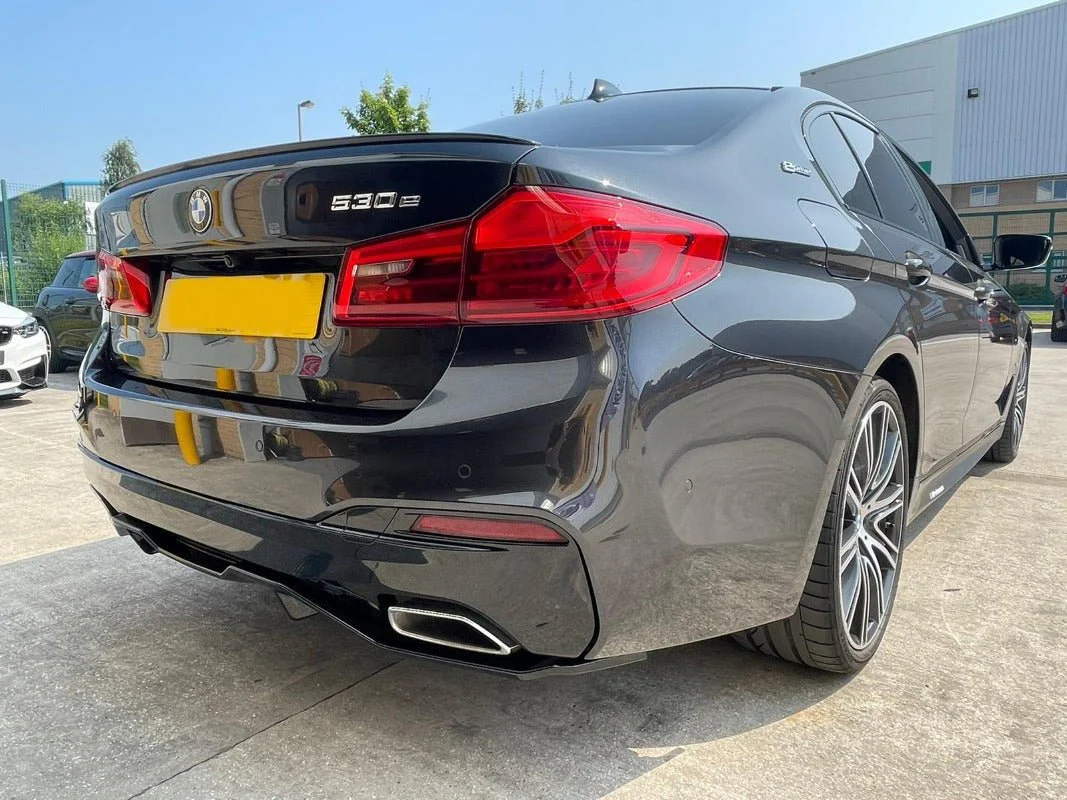 BMW G30 Gloss Black Rear Diffuser - Image 6